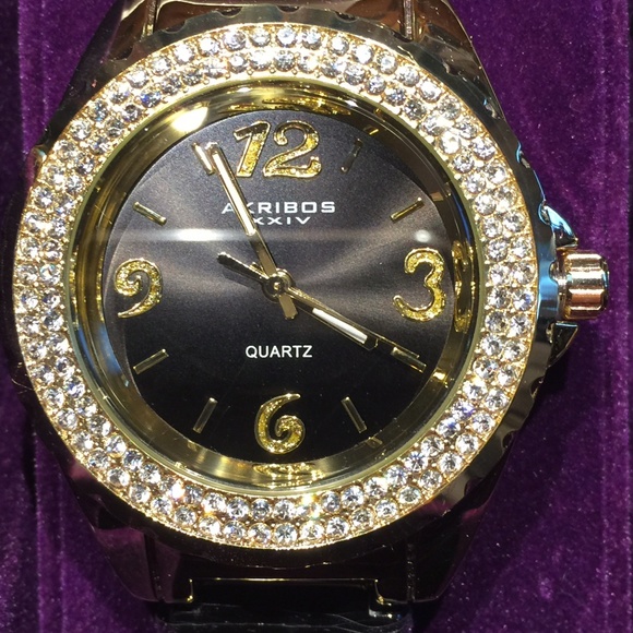 NIB AKRIBOS XXIV Ladies Watch Gift Set of 3 main image 6